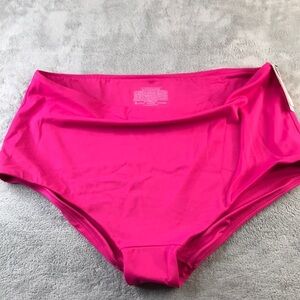 Victoria's Secret Fucshia High Waisted Boyshort Bikini Bottom SIze XXL New